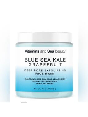 (2) Blue Sea Kale Grapefruit Deep Pore Exfoliating Face Mask -